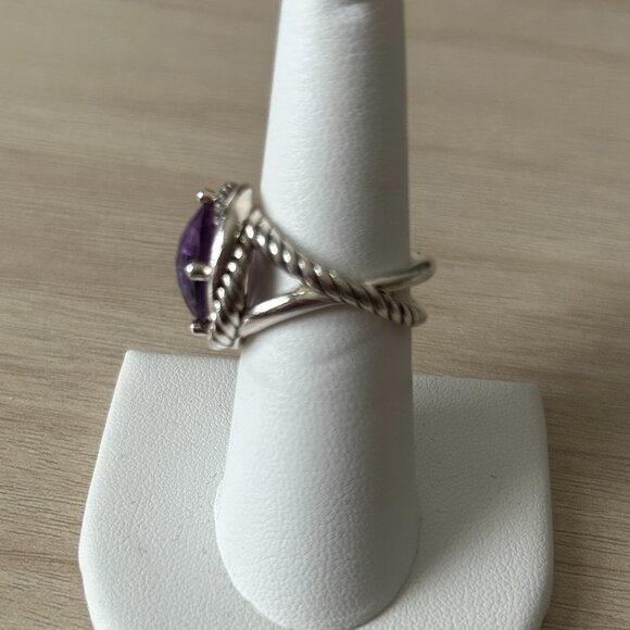 David Yurman Amethyst Infinity Ring - Picture 3 of 10